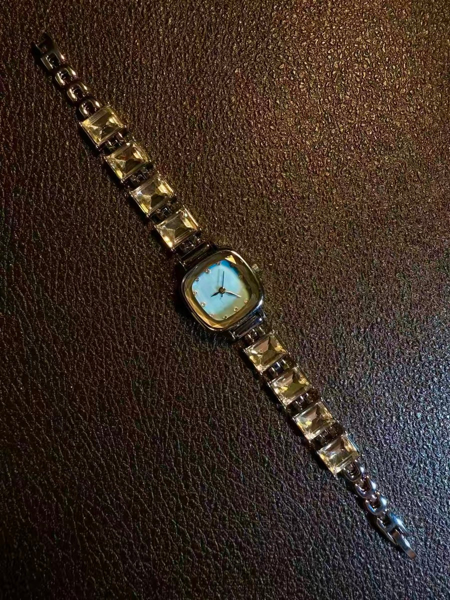 Vintage古着 Crystal Watch キラキラ腕時計
