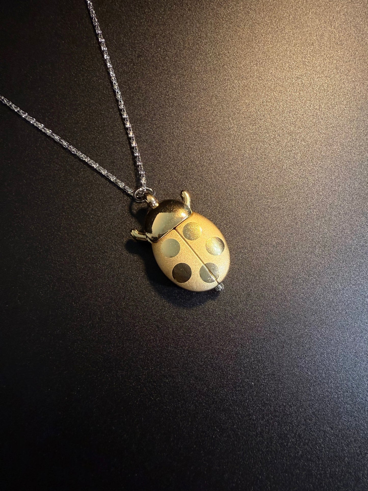 NewVintage ヴィンテージ レディバグ・タイムキーパー 懐中時計ネックレス アクセサリー