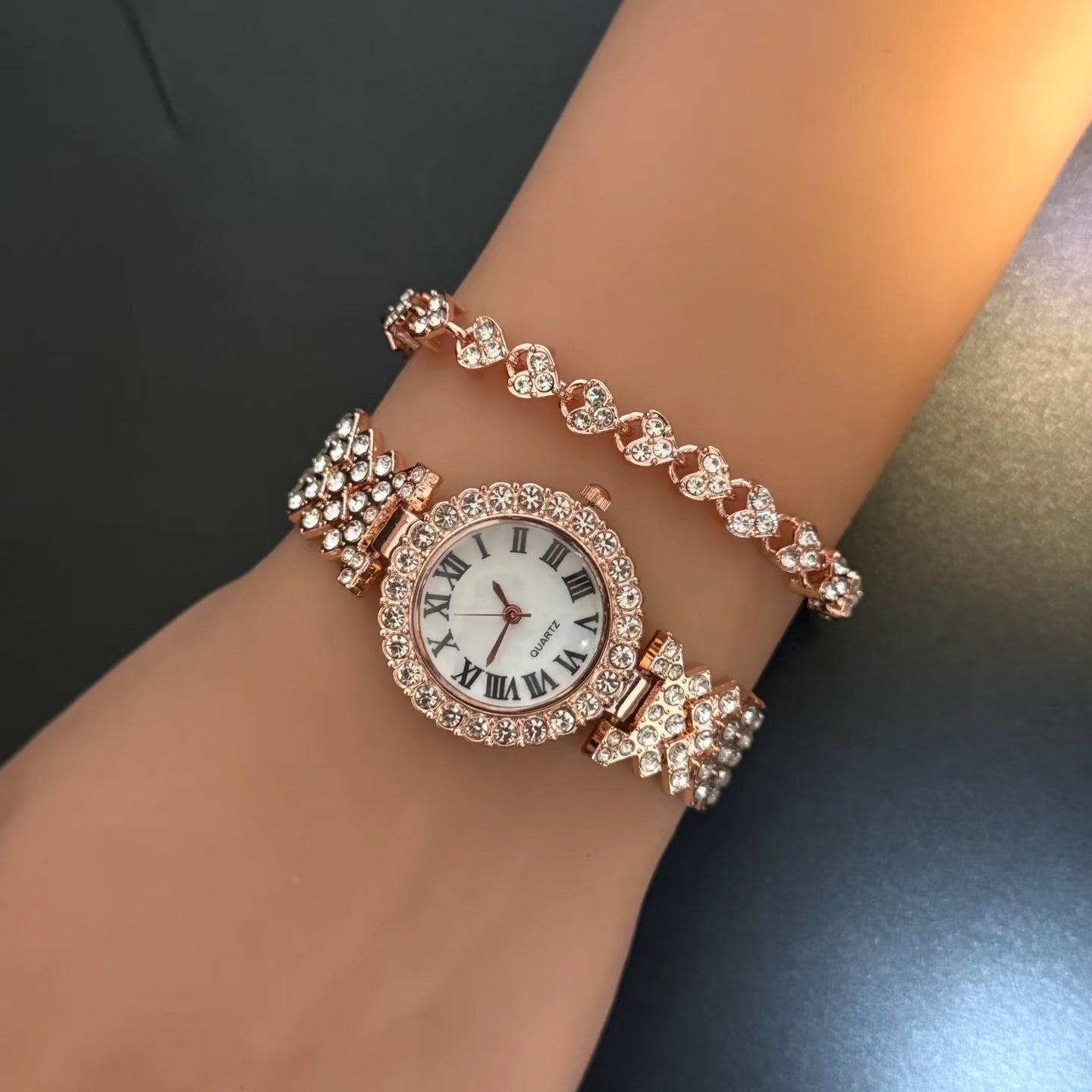 ヴィンテージ古着スタイル【Time｜心に刻む想い】ウォッチ（ブレスレット付き）
