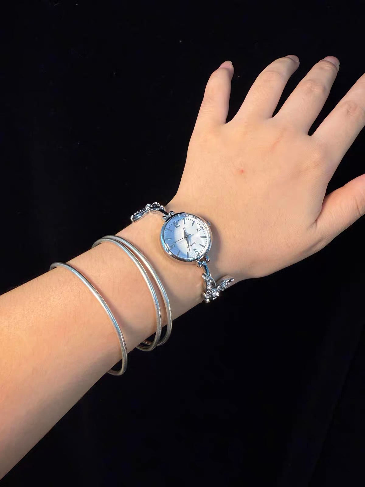 NewVintage古着 Silver Flutter腕時計