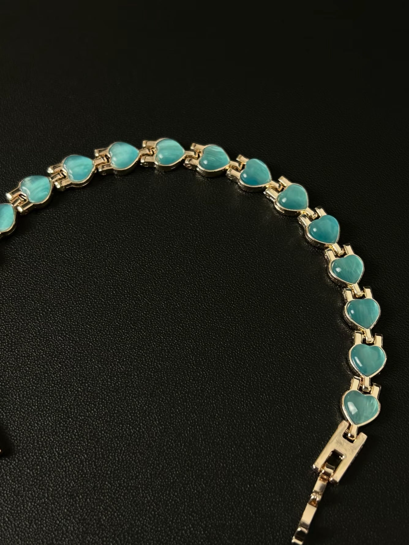 Vintage 古着｜氷晶の蒼いハート・ブレスレット
