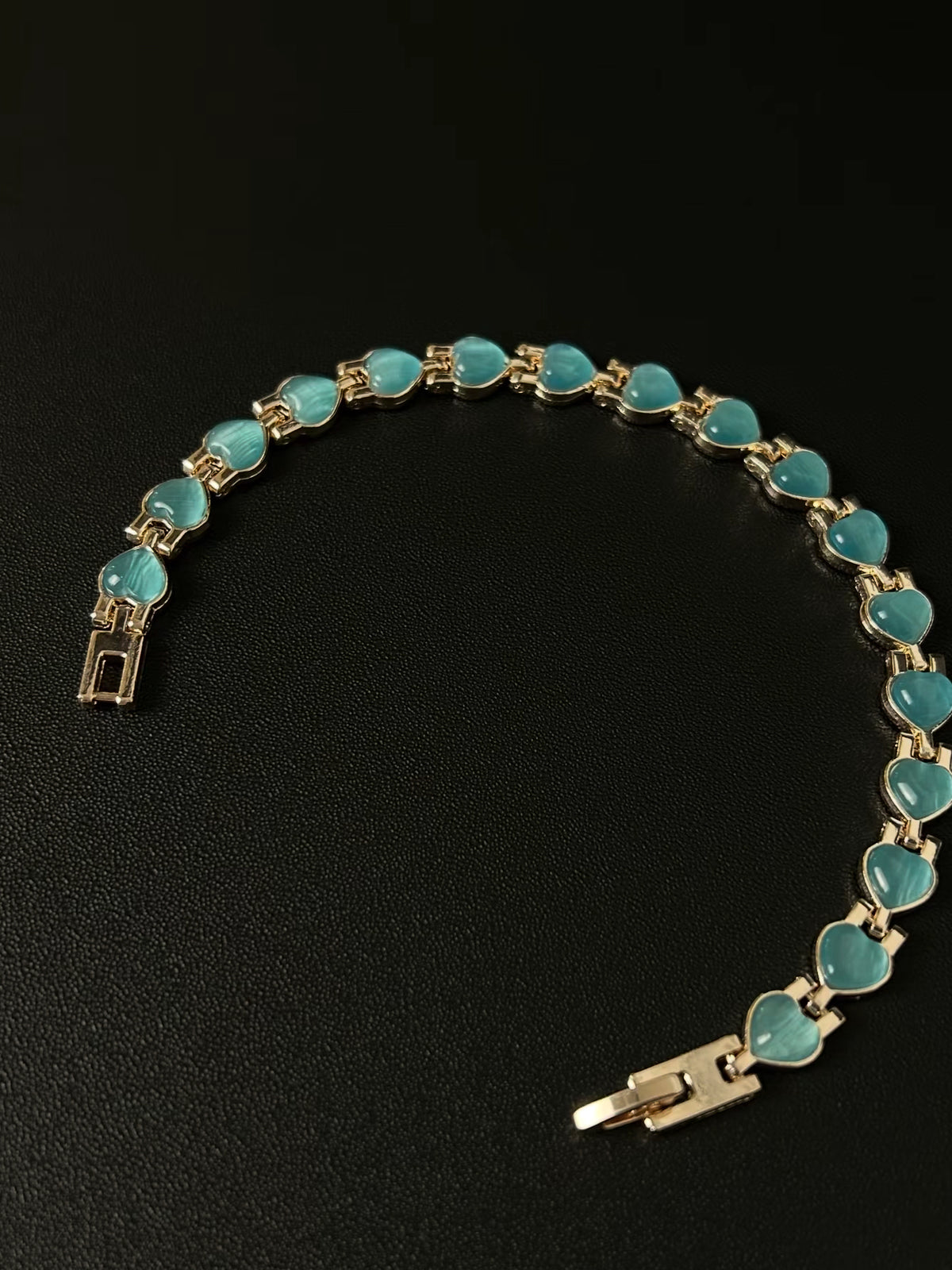 Vintage 古着｜氷晶の蒼いハート・ブレスレット
