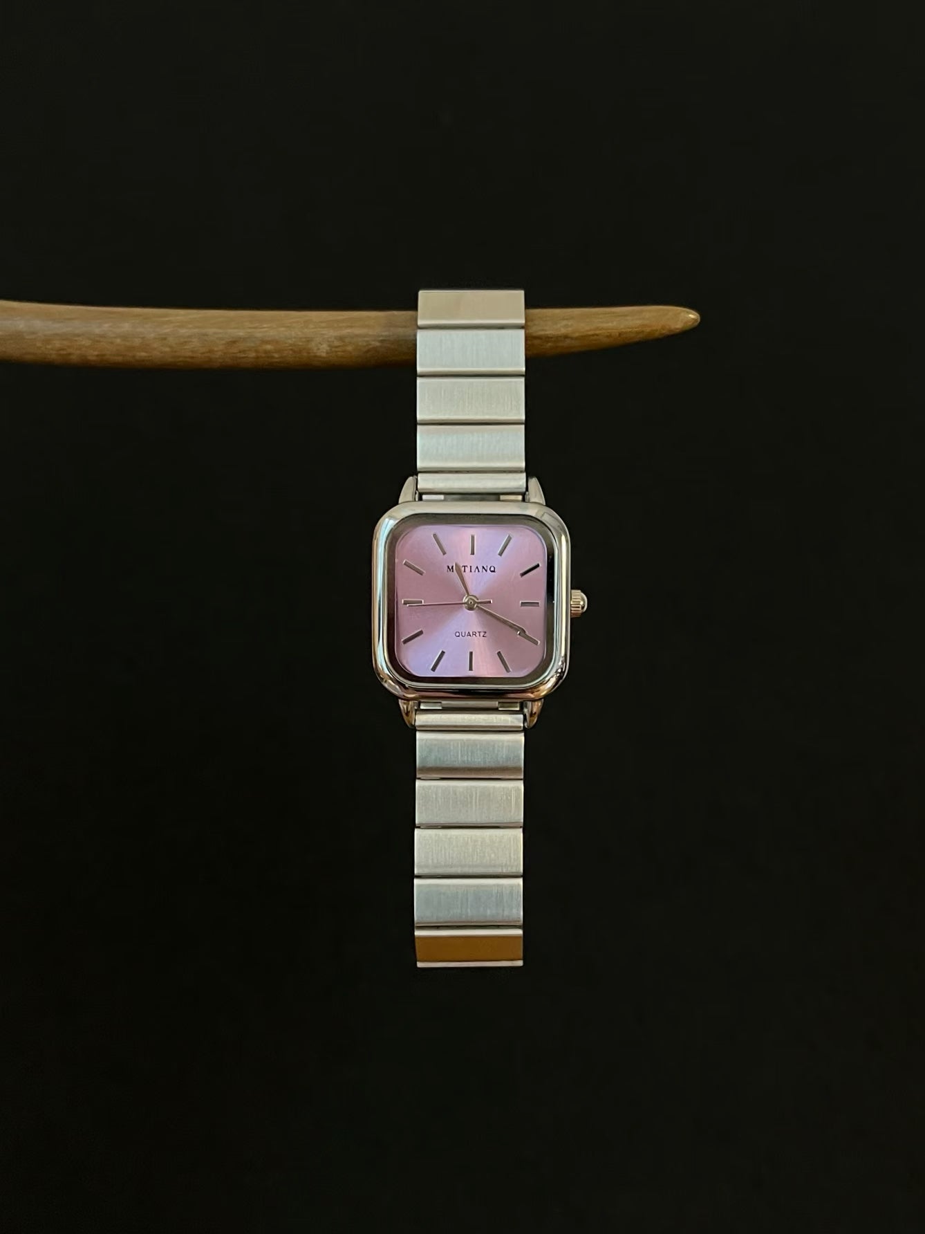 Vintage 古着｜Crepuscule 腕時計｜藤紫のスクエア