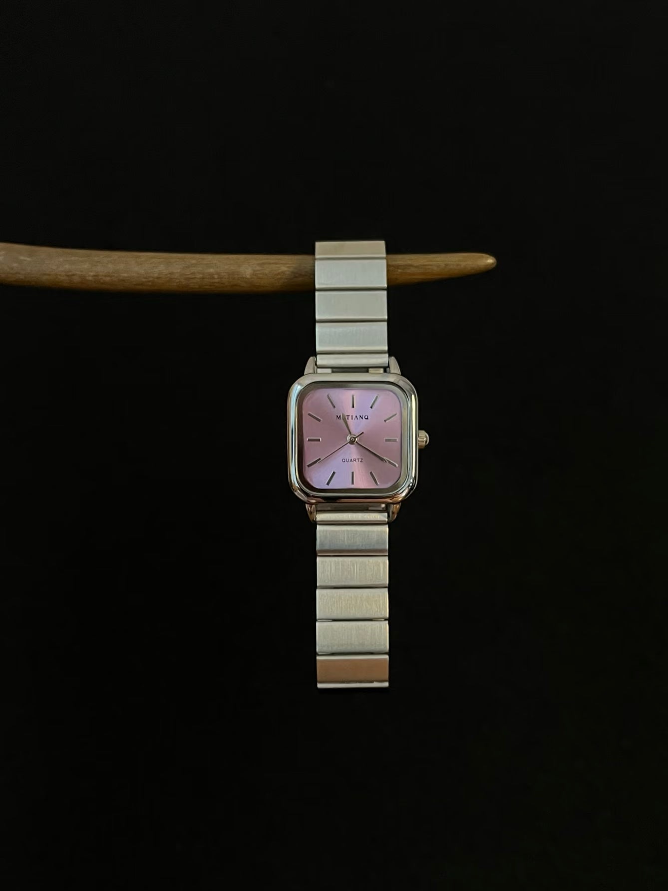 Vintage 古着｜Crepuscule 腕時計｜藤紫のスクエア