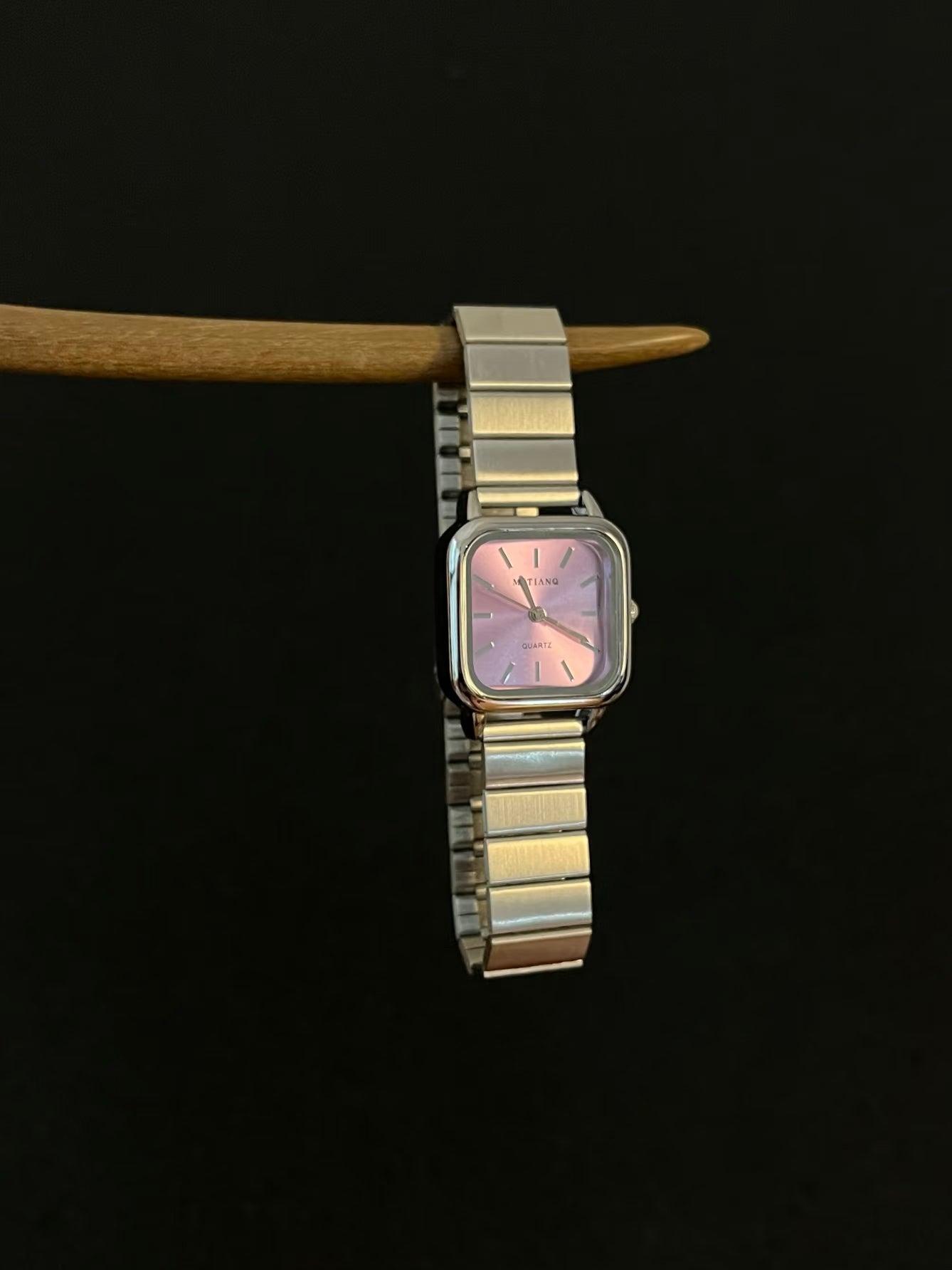 Vintage 古着｜Crepuscule 腕時計｜藤紫のスクエア