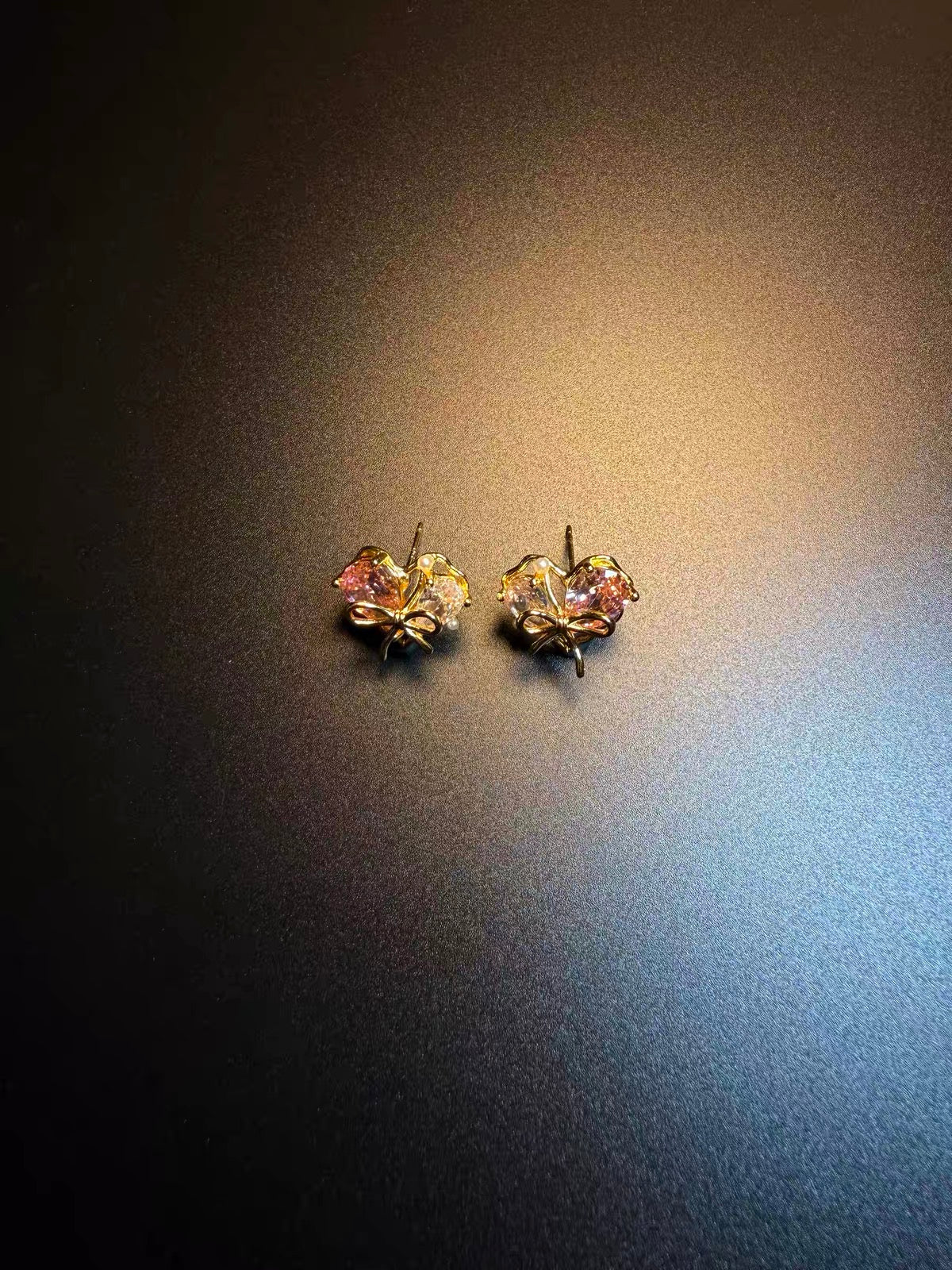 Vintage 古着風「Candy Bow」イヤーアクセサリー