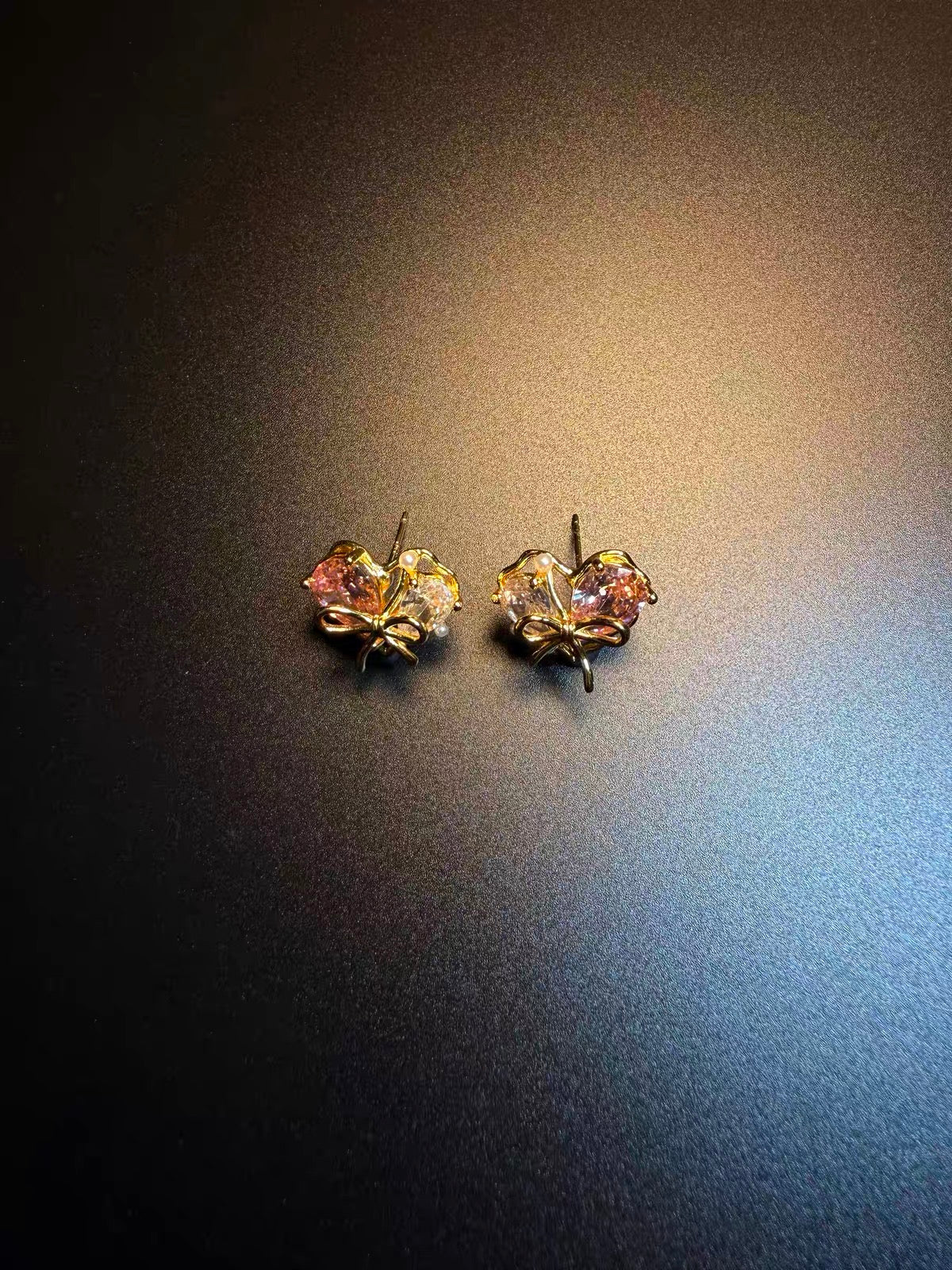 Vintage 古着風「Candy Bow」イヤーアクセサリー