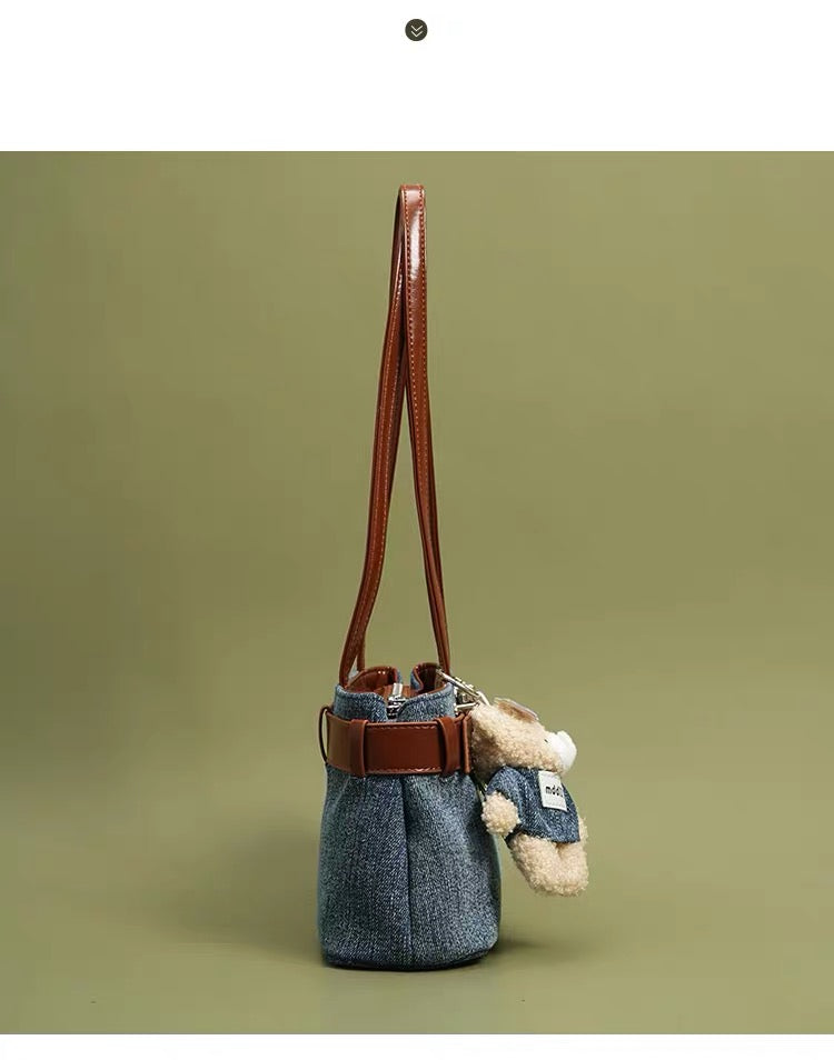 Vintage 古着「Retro Contrast」上質レトロ配色 ワンショルダーバッグ
