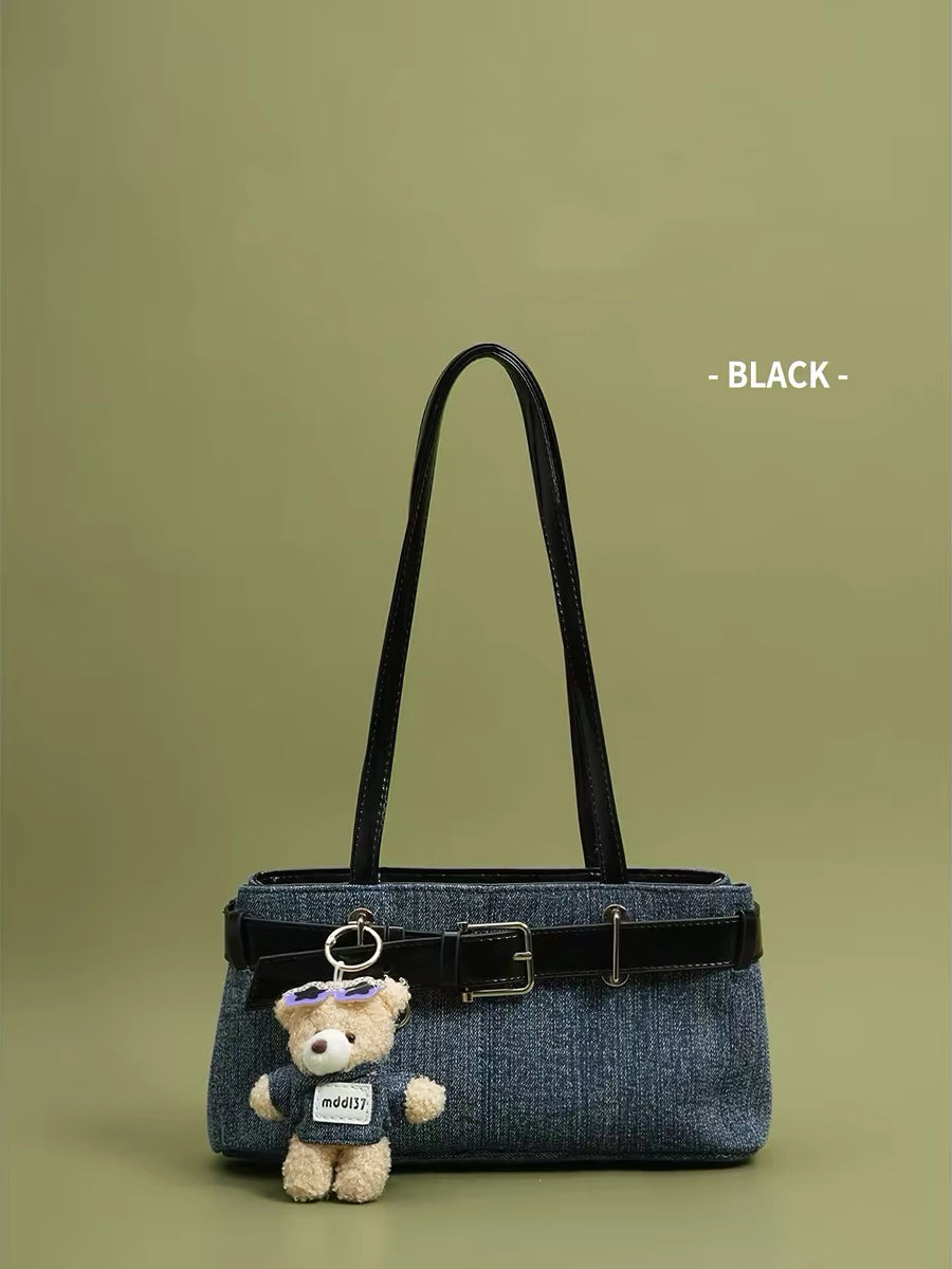 Vintage 古着「Retro Contrast」上質レトロ配色 ワンショルダーバッグ
