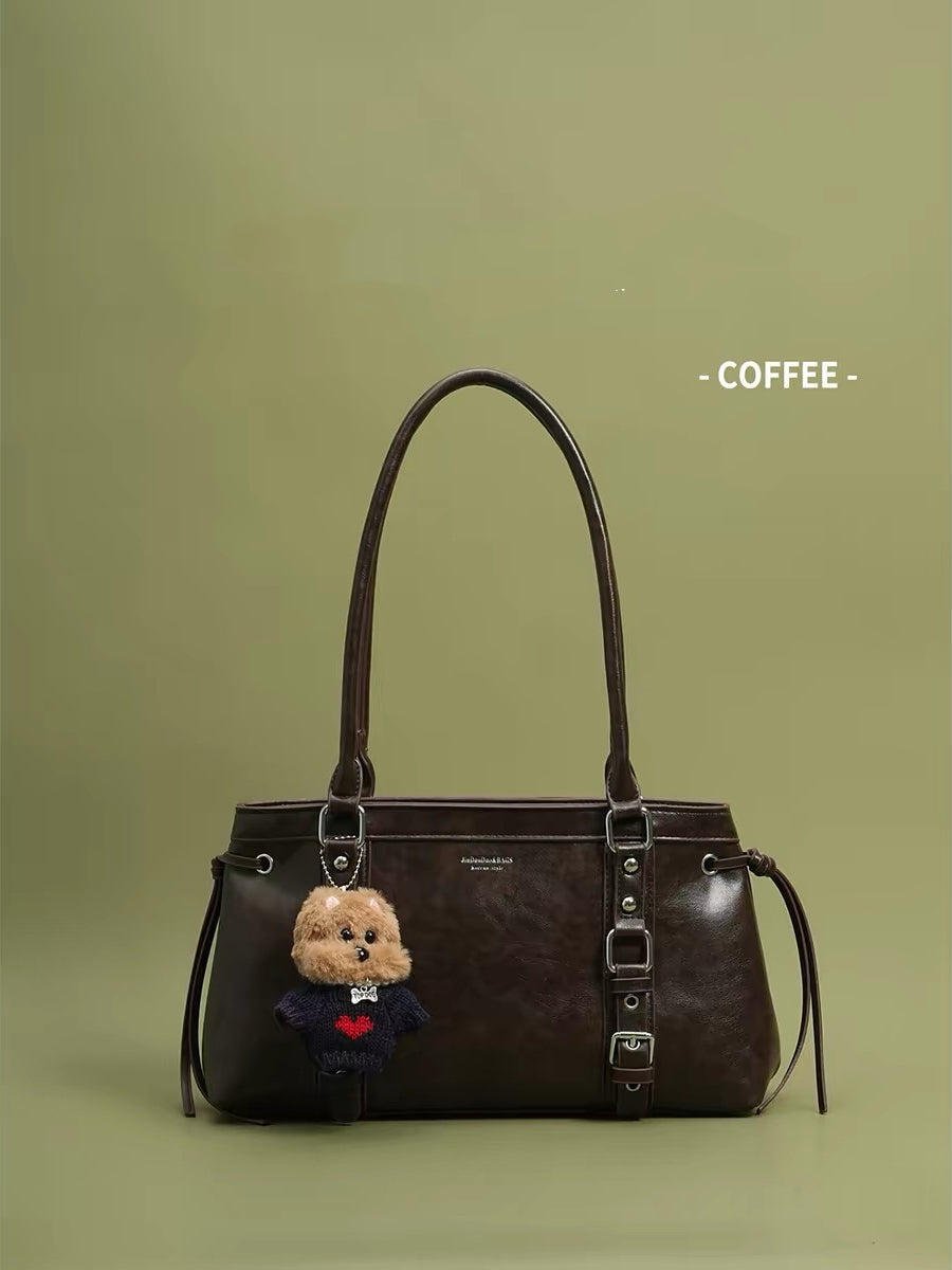 Vintage 古着 レトロ 大容量 こなれ感ワンショルダーバッグ