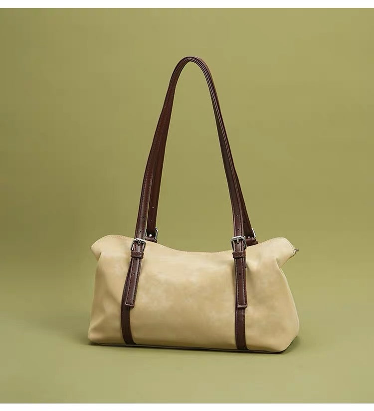 Vintage 古着 シンプルレトロ 大容量ワンショルダーバッグ