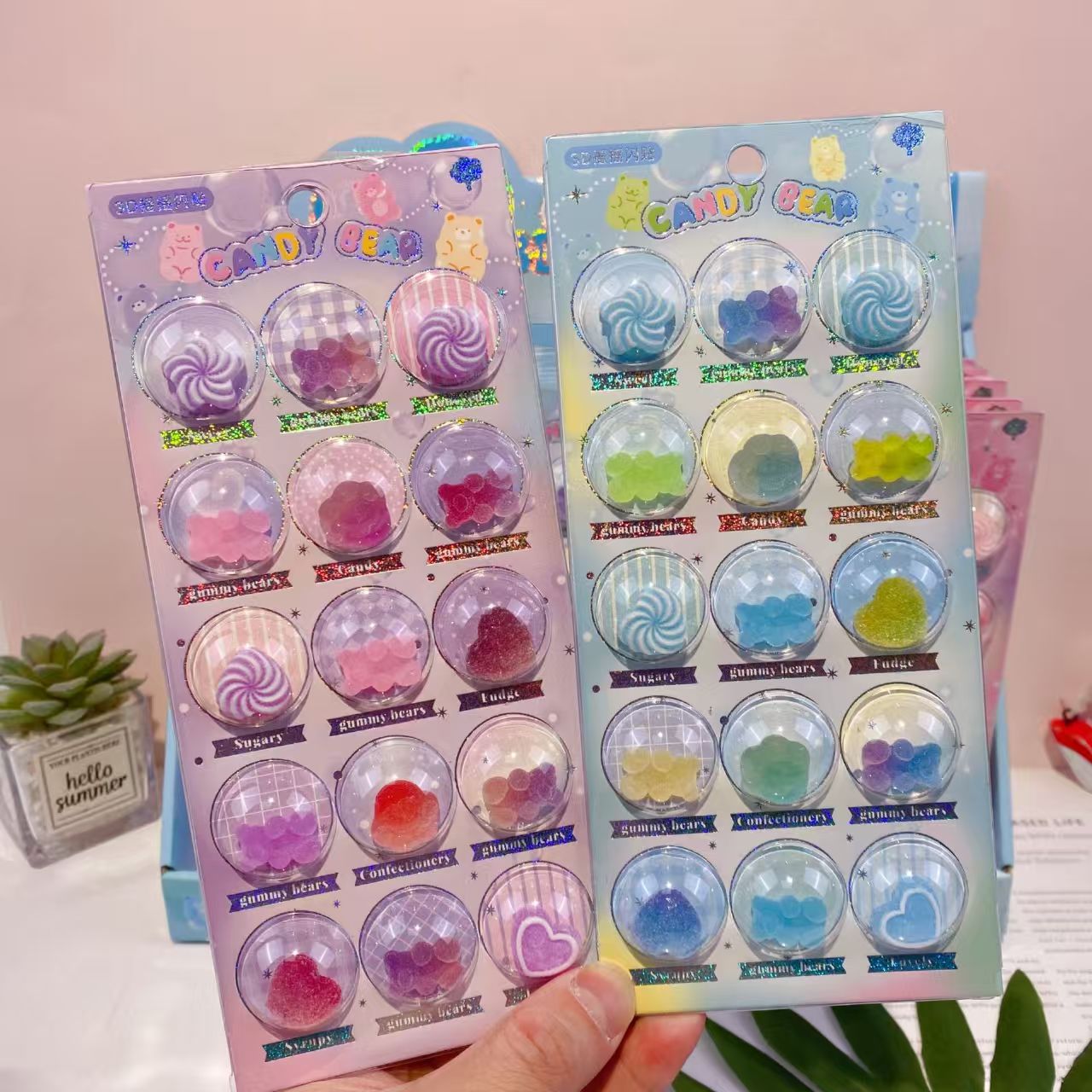 かわいいカプセルシールとタイルシール