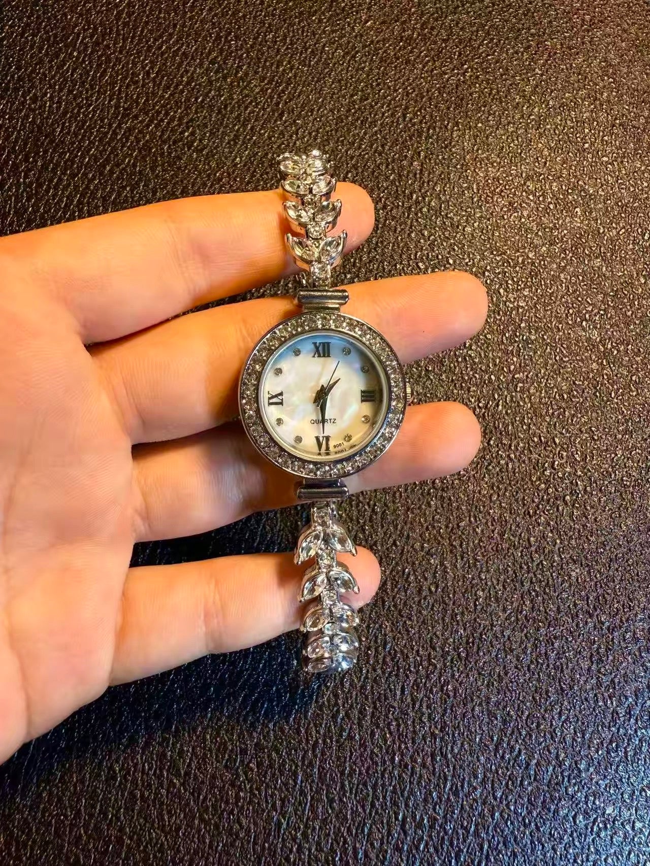 ヴィンテージ古着 シック ブルーバッド 青い四つ葉のクローバー ブレスレット