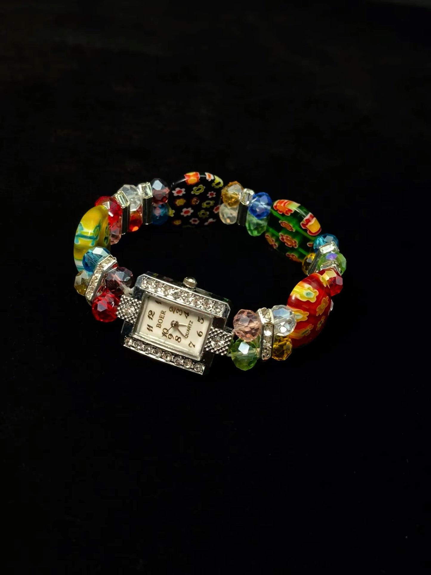 Vintage 古着 Glazed flower watch 腕時計