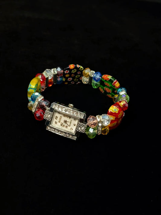 Vintage 古着 Glazed flower watch 腕時計