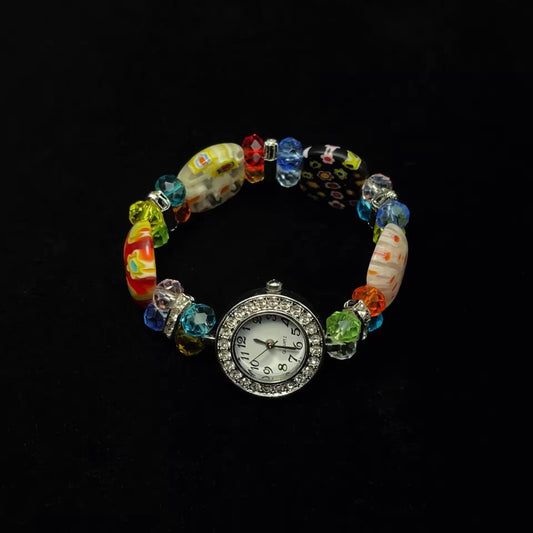 Vintage 古着 Colored diamond circle 腕時計
