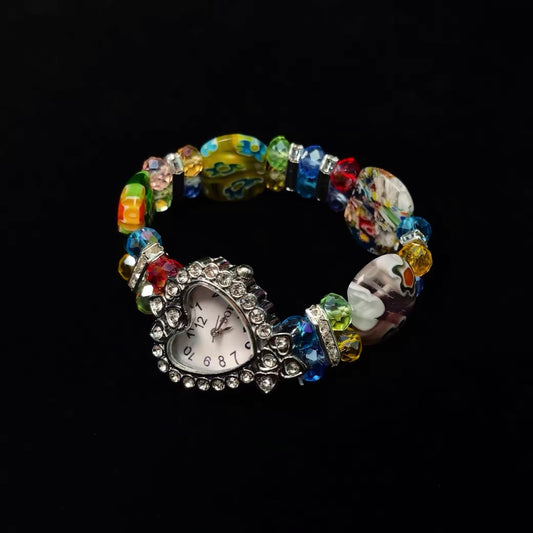 Vintage 古着 Colored diamond circle 時計